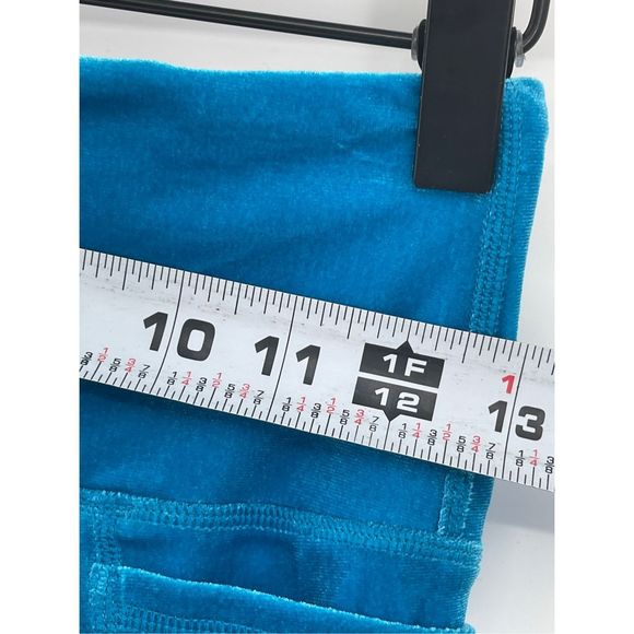 Lilly Pulitzer Legging Women‎ Small Blue Velour Weekender High Rise Pockets New - Picture 8 of 13